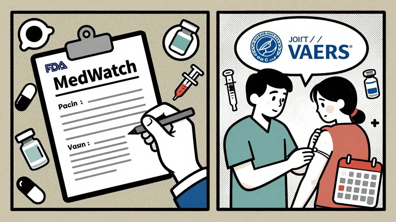 MedWatch vs VAERS: How the FDA and CDC Track Drug and Vaccine Side Effects