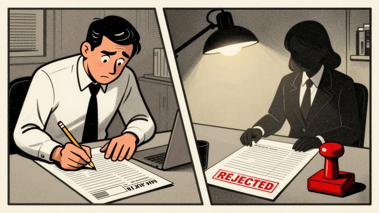 Split scene: production manager signs batch vs. quality officer rejects it.