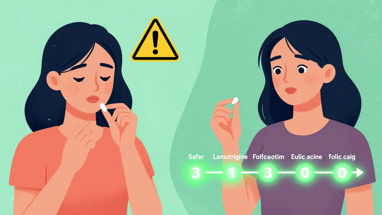 Split scene: dangerous pills replaced by safe alternatives with 3-month timeline